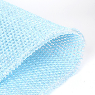 polyester tebal 10 mm 3d air mesh kain 100% polyester mesh fabric 100 wrap knitted polyester fabric