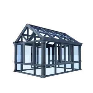 Custom Size Outdoor Patio Gazebo Aluminum Glass House Sunroom Garden House Greenhouse