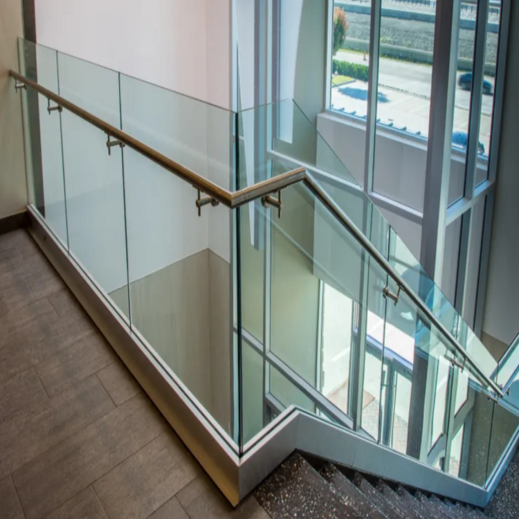 Factory Price OEM  Aluminium Frameless Glass Railing Handrail And Balustrade For Balcony And Stairs