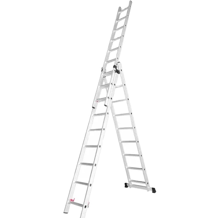 Safety Steps Aluminum Ladder  Aluminium Folding Household Ladders Telescopic Ladder For Home / Industrial Use