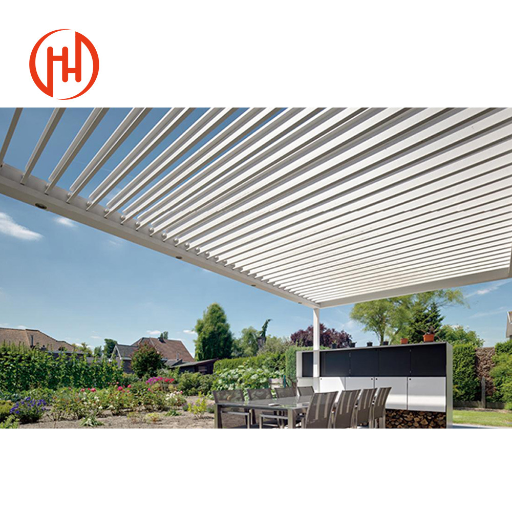 3x3 3x4 4x4 6x4 m OEM Factory Modern Outdoor  Aluminum Louver Pergola