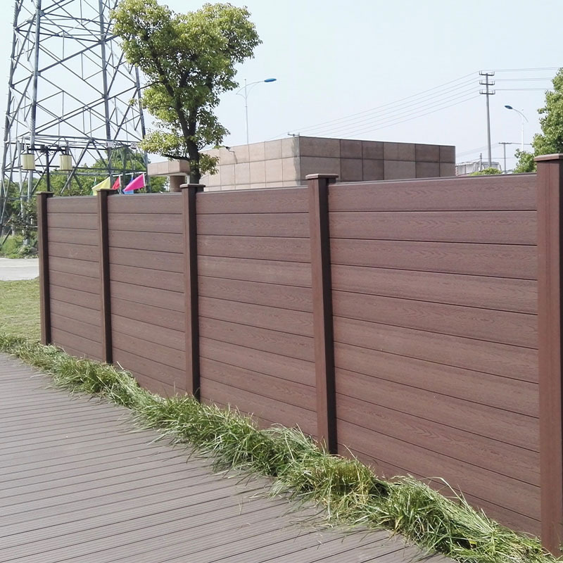 Fence Panel Retractable Wpc Composite Wood Hot Sale Outdoor Garden Fence