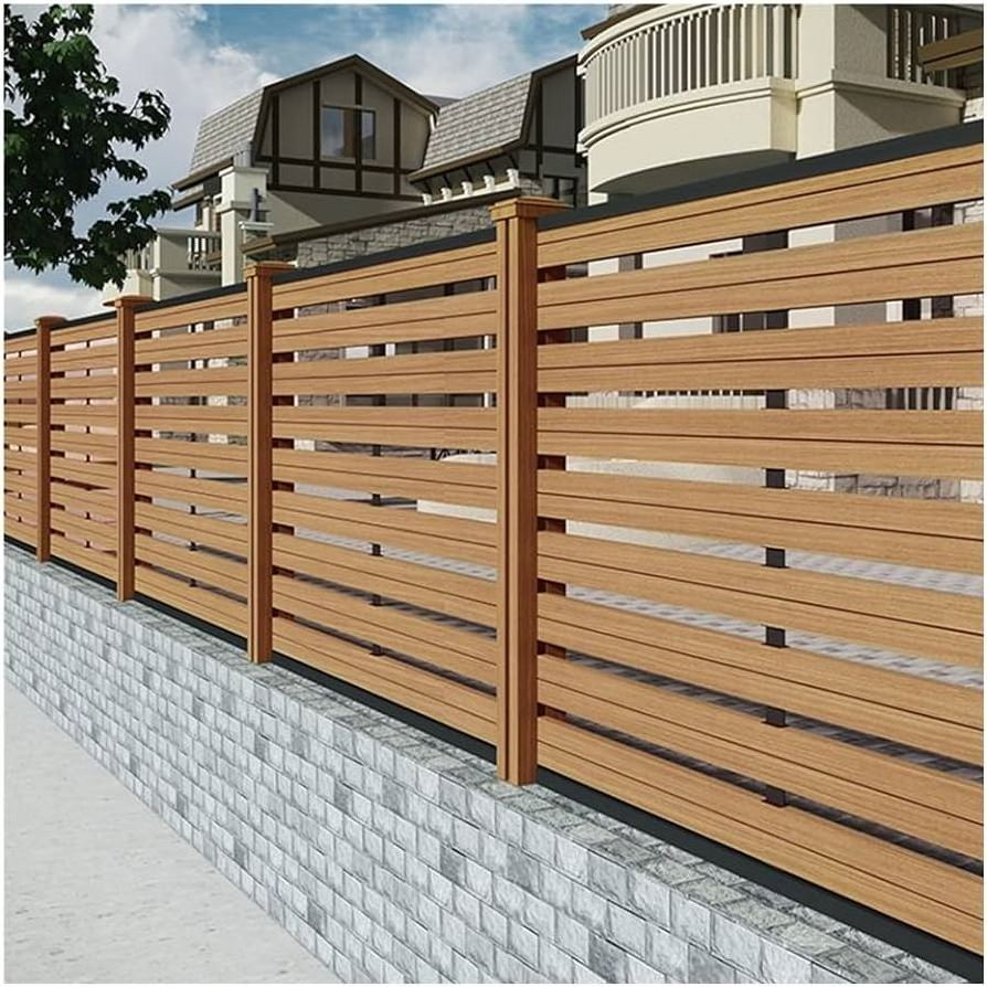 Fence Panel Retractable Wpc Composite Wood Hot Sale Outdoor Garden Fence