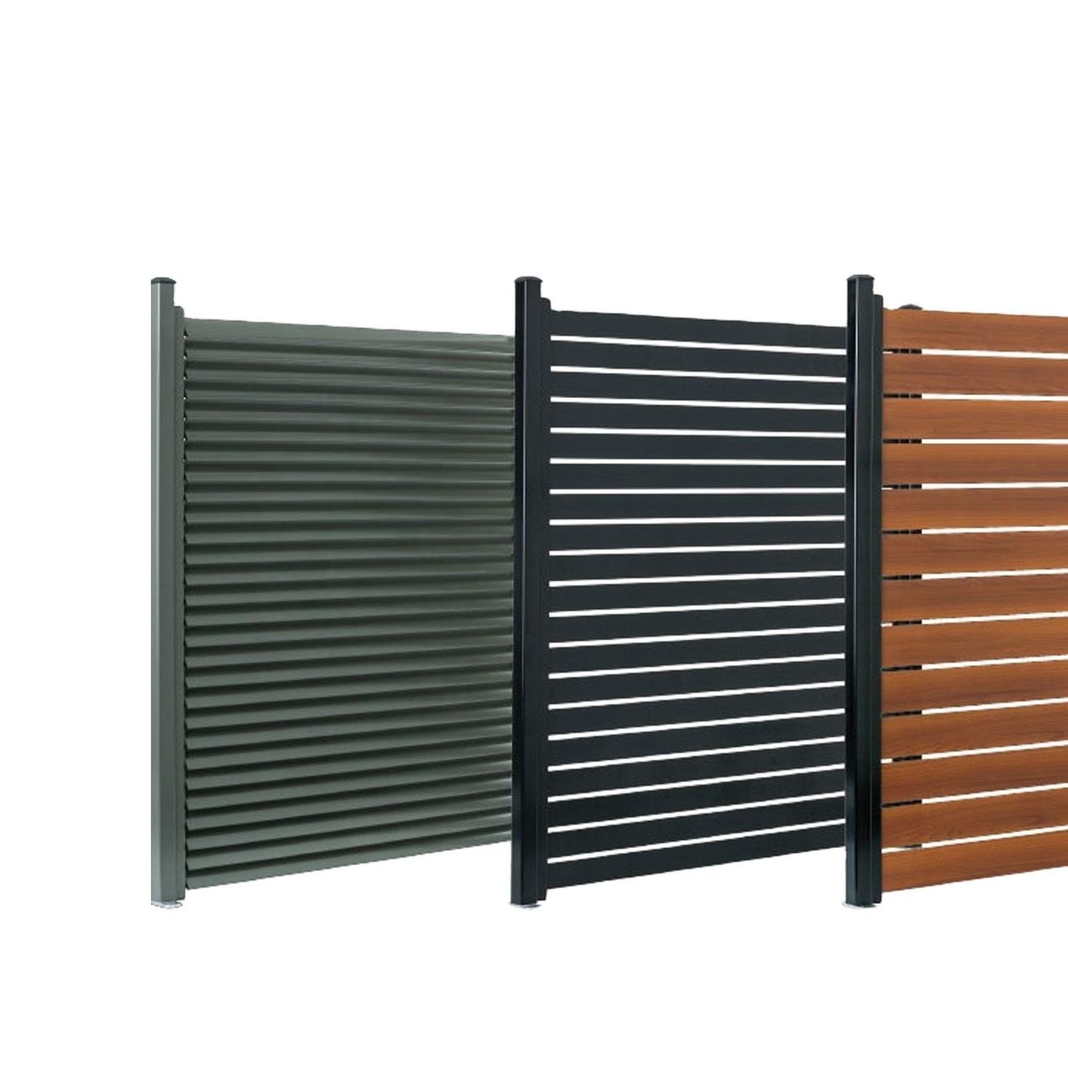 Privacy Fence Aluminium Diy Privacy Fences Panels Customized Outdoor Metal Fence Panels aluminum gate