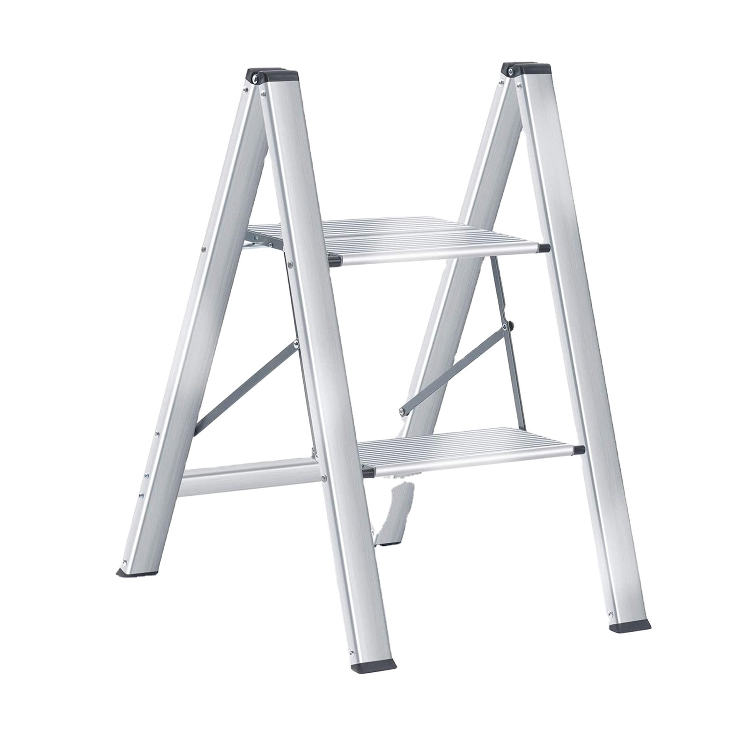 aluminum 3.2m straight telescopic folding ladder from China manufacturer