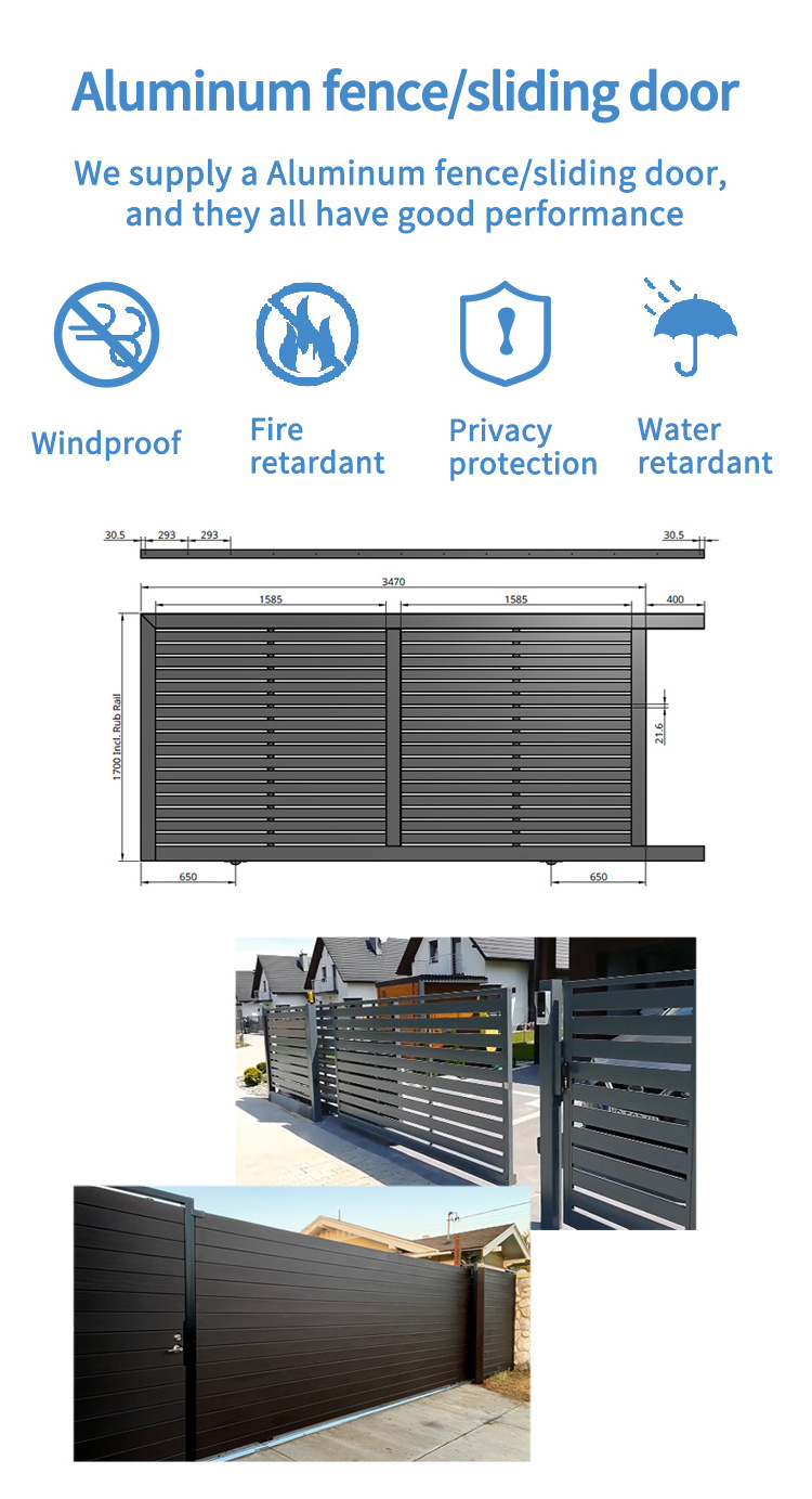 Privacy Fence Aluminium Diy Privacy Fences Panels Customized Outdoor Metal Fence Panels aluminum gate