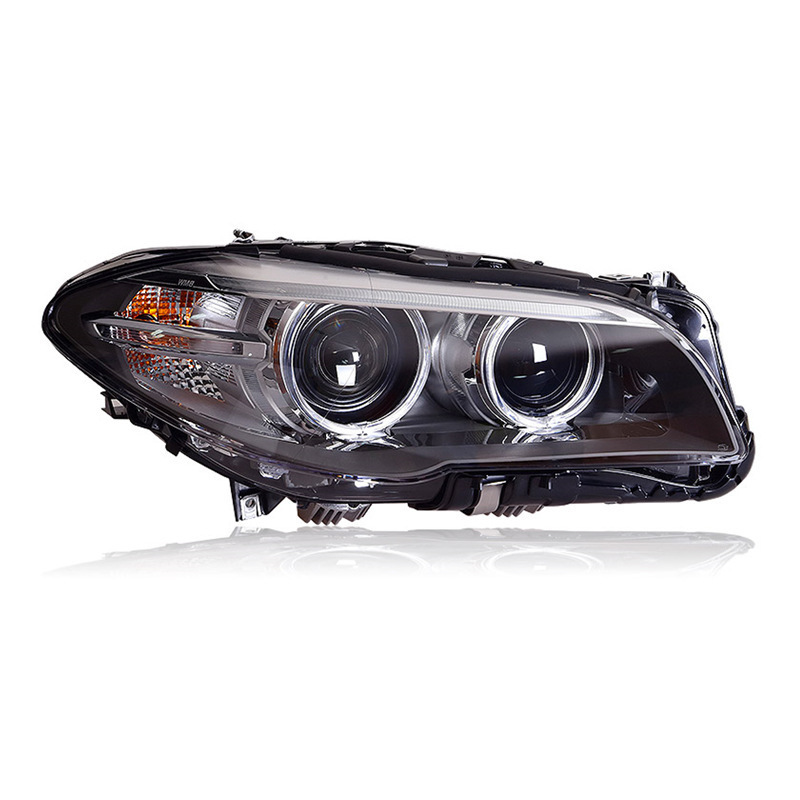 For 11-13 BMW 5 Series headlight assembly F18 F19 retrofit angel eye daytime running LED lens headlights