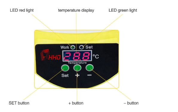 HHD brand Intelligent automatic small 7 eggs incubator for parrots sale