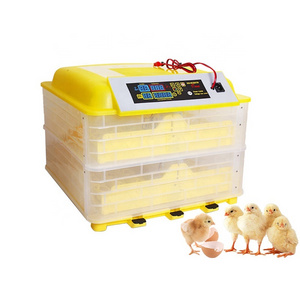 HHD CE approved full automatic dual power best price auto egg turn 112 chicken eggs incubator YZ-112