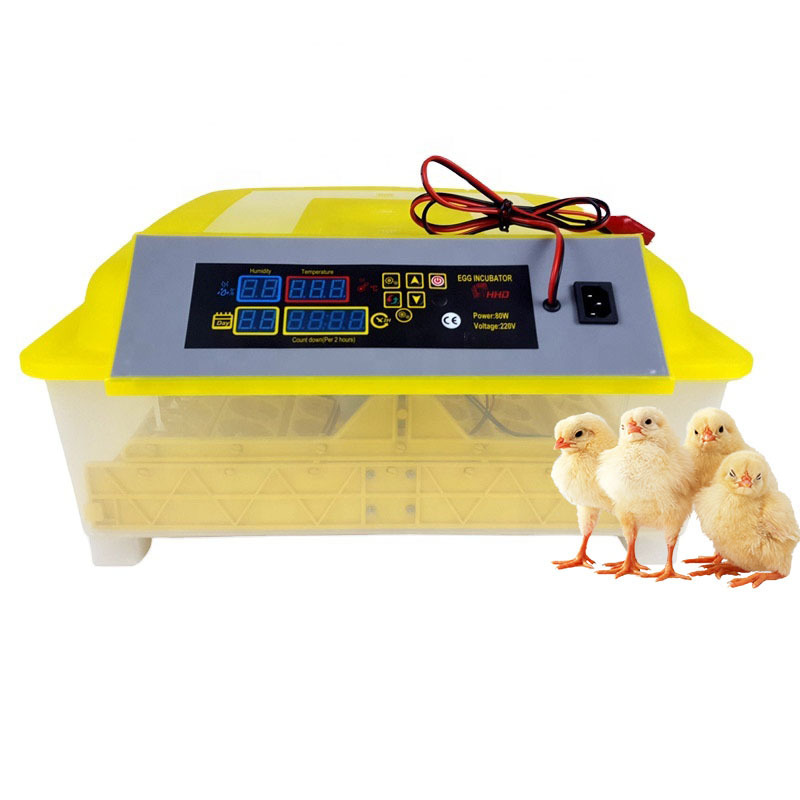 Hhd 130 Egg Mini Incubator Large-Sized Thermostat And Fan Parts China Hatcher Breeding Machine