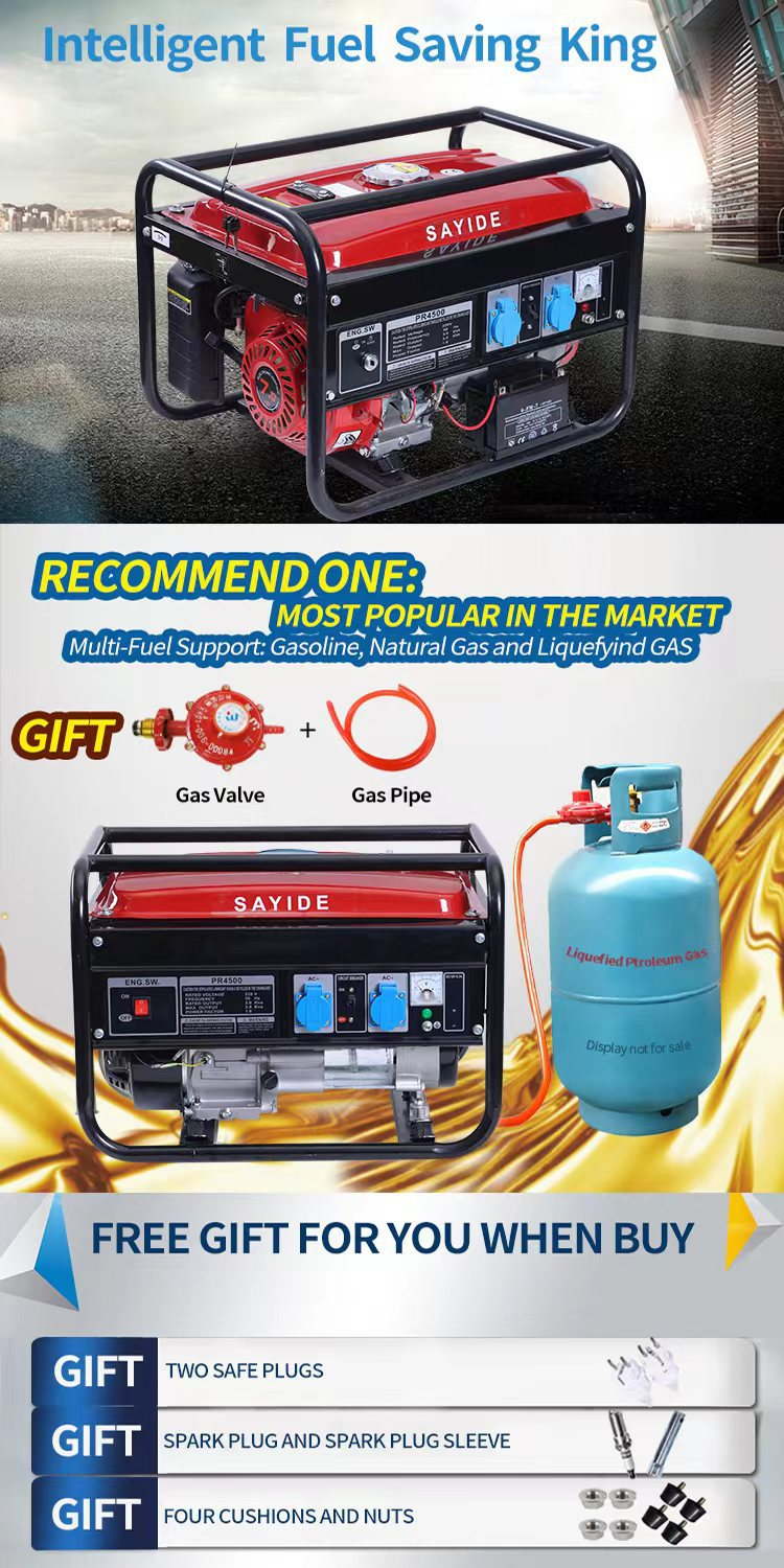 HHD Patented Technology Portable Gasoline Electricity Produce Generator for Farm Use Machine