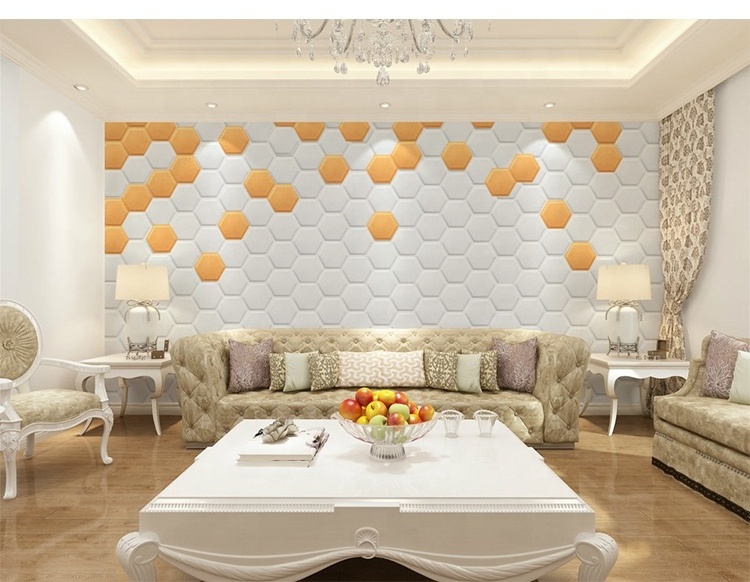 Latest soft roll and ceiling design self adhesive 3d pe foam wall panel sticker