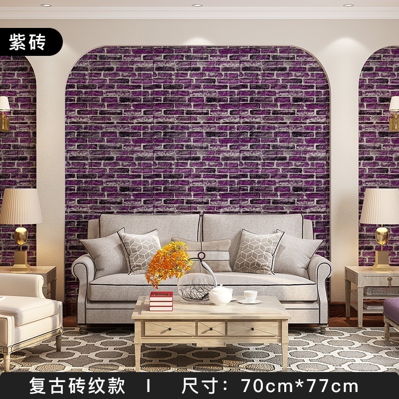 Cheap Wallpaper on Sale Self Adhesive Wall Tiles foam brick 3d wallpaper walls wholesale home decoration pe foam wallpaper