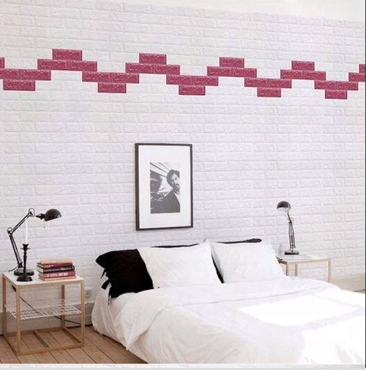 2021 New 3D brick design xpe foam self adhesive  wallpaper for home decor pe foam wall sticker decorating kids' bedroom