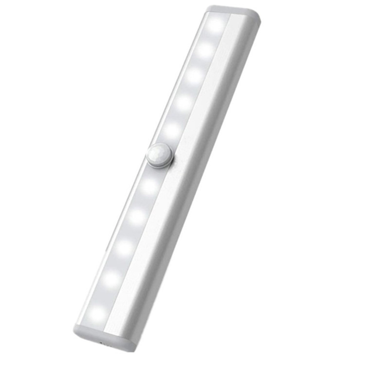 USB Rechargeable 10 led smart motion sensor strips led lighting kitchen closet under cabinet led light