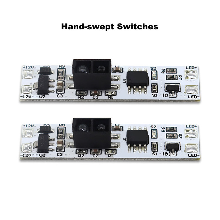 10mm LED Cabinet Light Short Distance Hand Sweep Sensor Switch Capacitive Touch Sensor Switch PIR Motion Sensor Switch