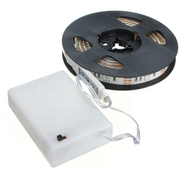 5v smd 5050 rgb 0.5 1m 2m small rechargeable battery operated led light strip