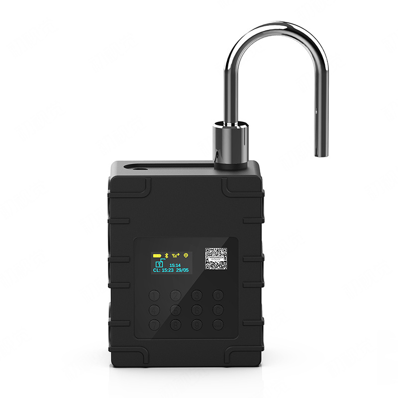 Real-time GPS tracker padlock shipping container door electronic lock