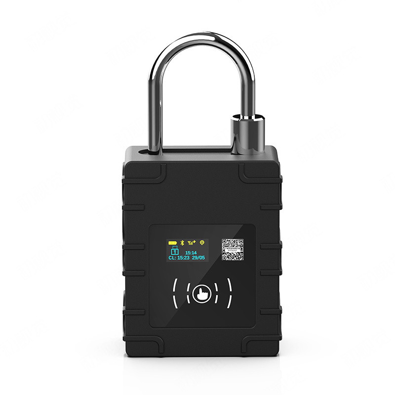 Real-time GPS tracker padlock shipping container door electronic lock