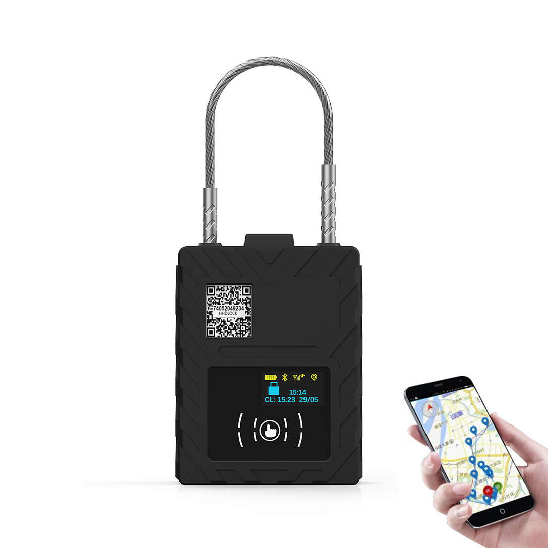 G360N Electronic IoT Tracker GPS NFC Container Seal padlock Alarm with SMS/BT Smart Lock