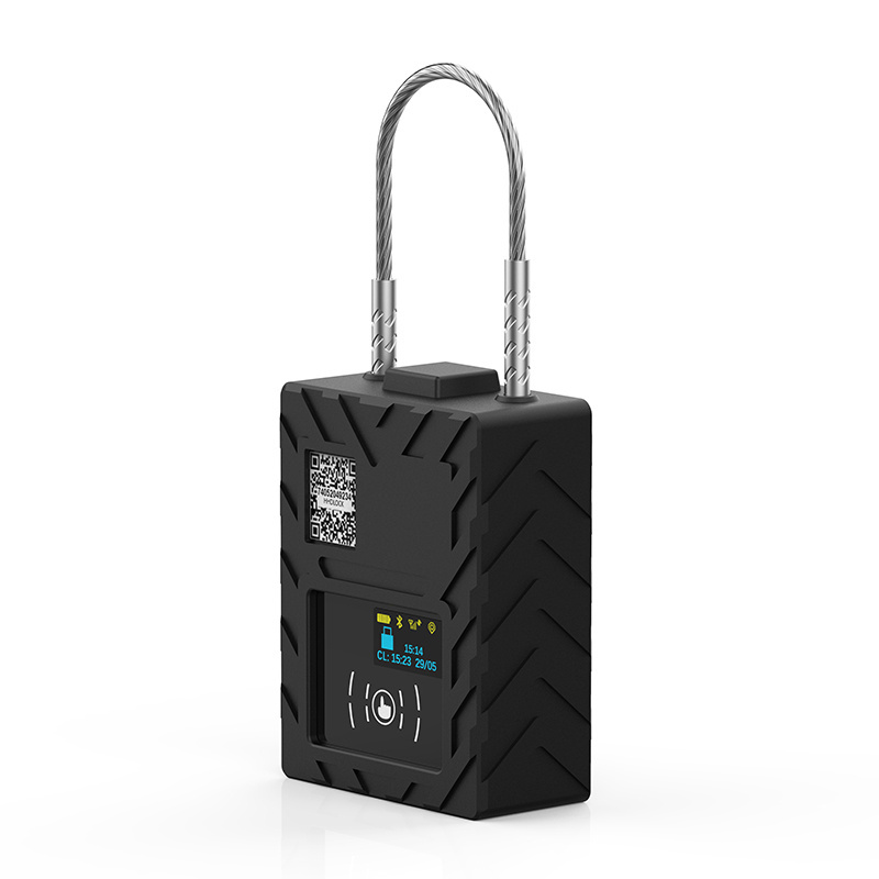 IP67 heavy-duty lock unlock gsm sms electronic timer lock gps padlock with alarm