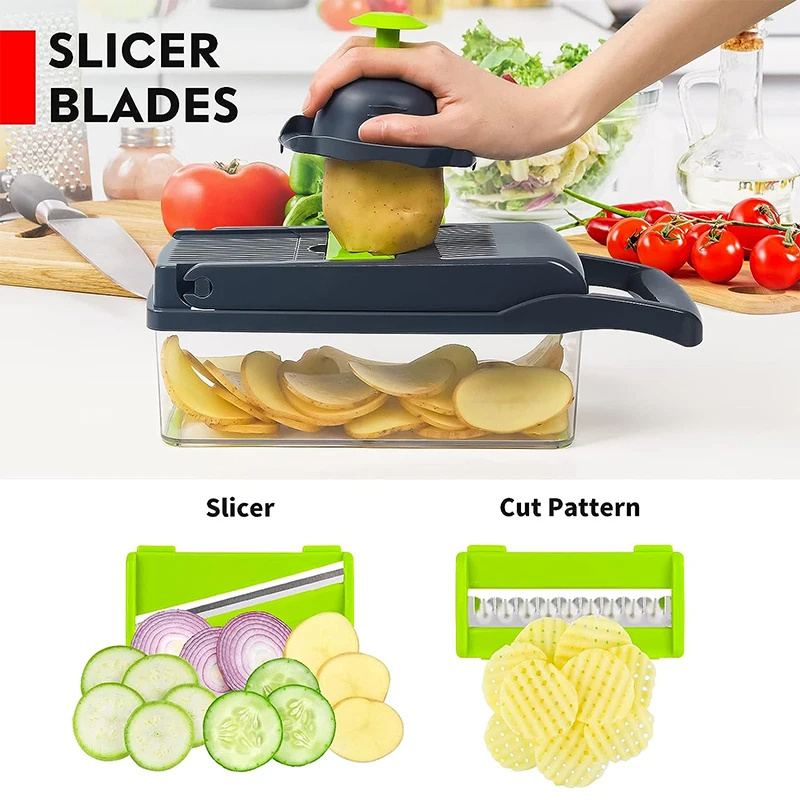 Kitchen Accessories gadget Household Potato Slicer chopper radish slicing grater manual Multi-Functional Vegetable Cutter