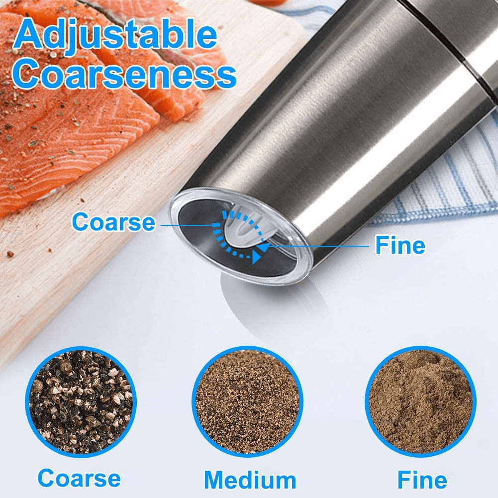 Wholesale Electric Gravity Salt and Pepper Shakers Grinders Mill Seasoning Salt Spice Grinder