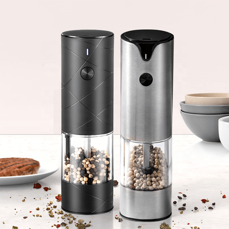 New Kitchen Gadgets 2023 Smart Electric Pepper and Salt Grinder Set Electric Pepper Grinder Mills