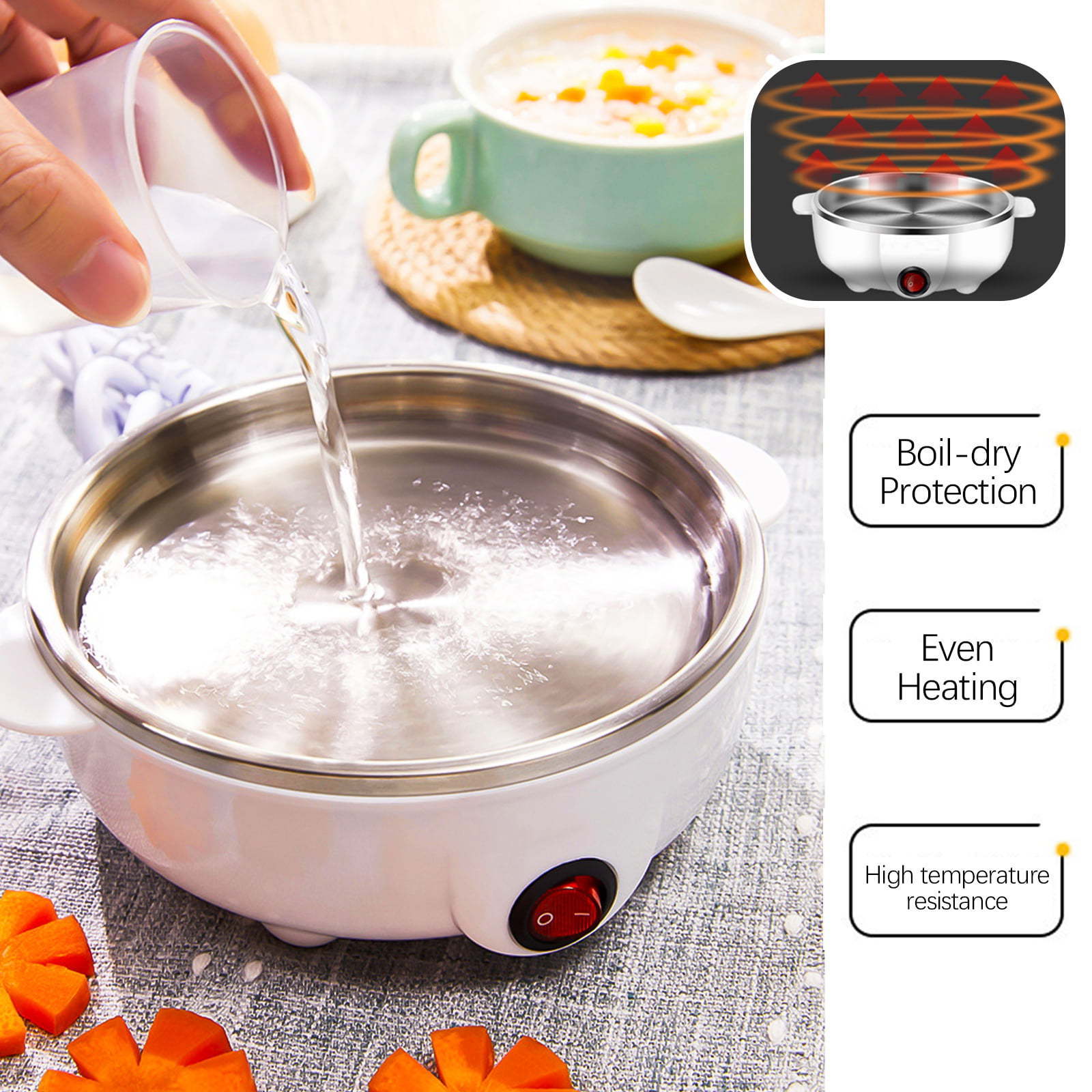 Kitchen Accessories Factory wholesale Kitchen Double Layer Electric Egg Boiler Holder Penguin Rapid Egg Cooker