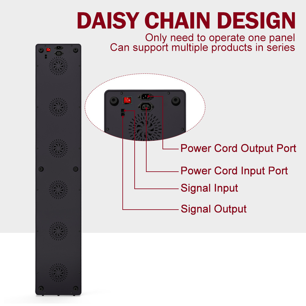 OEM ODM wavelength DAISY CHAIN DESIGN infrared lamp led therapy bed 660nm 850nm red light therapy bed panel for body