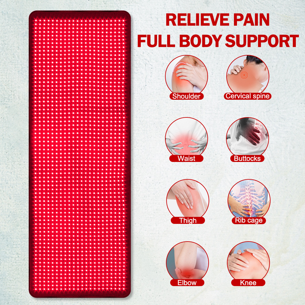 OEM ODM Private logo spa salon Full body red light therapy mat led near infrared light therapy blanket