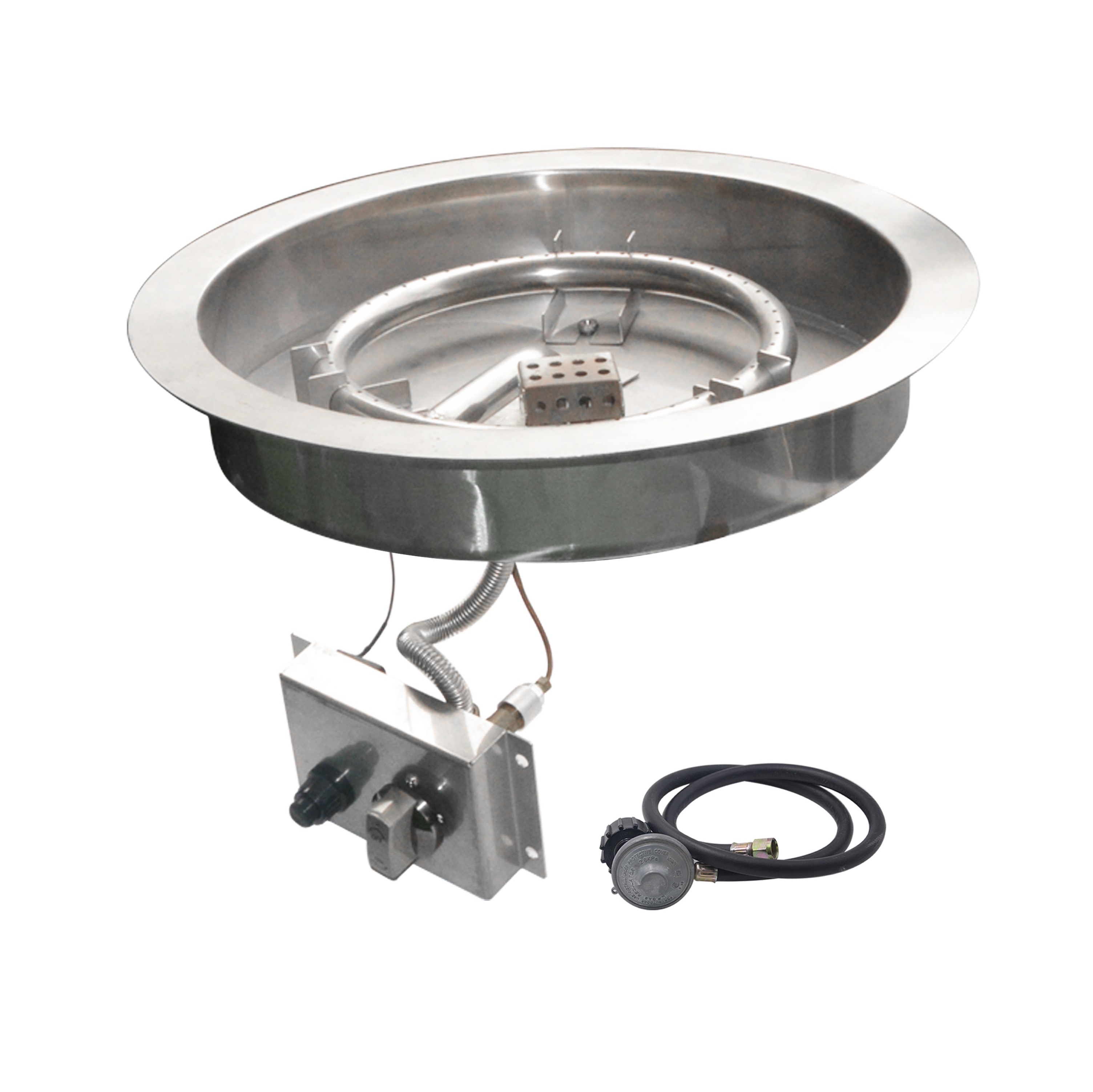 Outdoor Stainless Steel Natural Gas or LP Fire pit burner pan