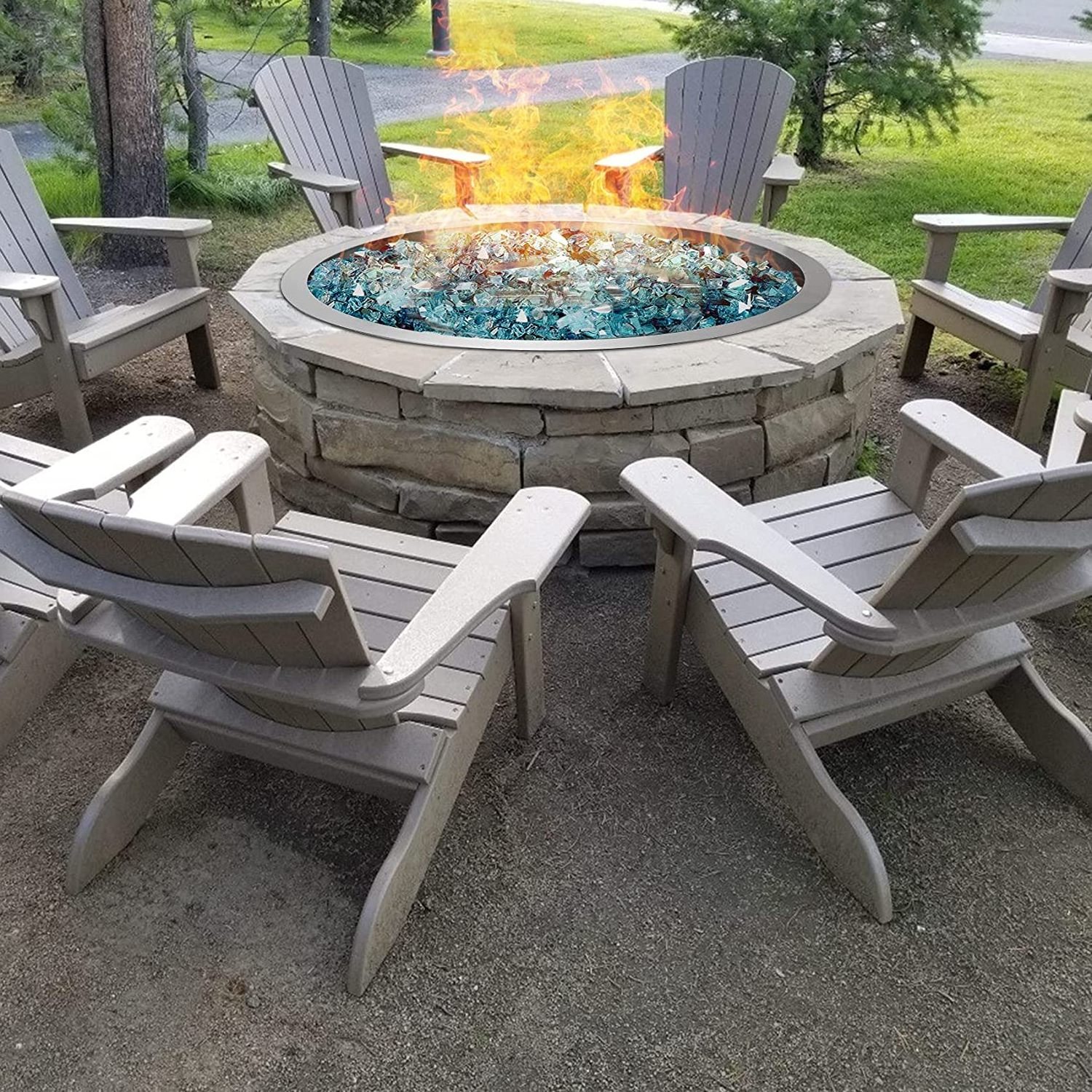 DIY Stainless Steel  Gas Fire pit  Burner Kit