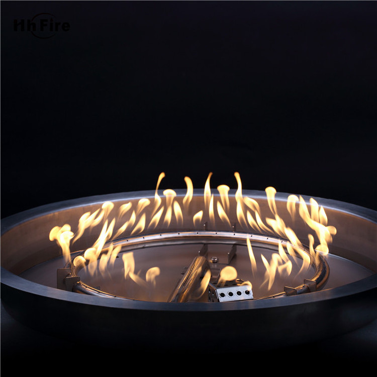 Outdoor Stainless Steel Natural Gas or LP Fire pit burner pan