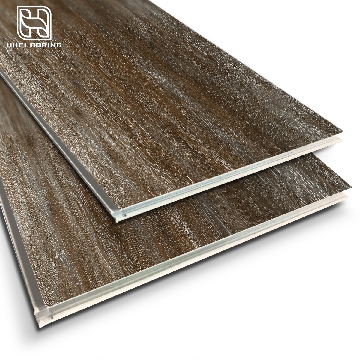 HH Flooring waterproof vinyl teja de plastico oak veneer engineered SPC clicklock floor pisos laminados pvc plastic floor panel