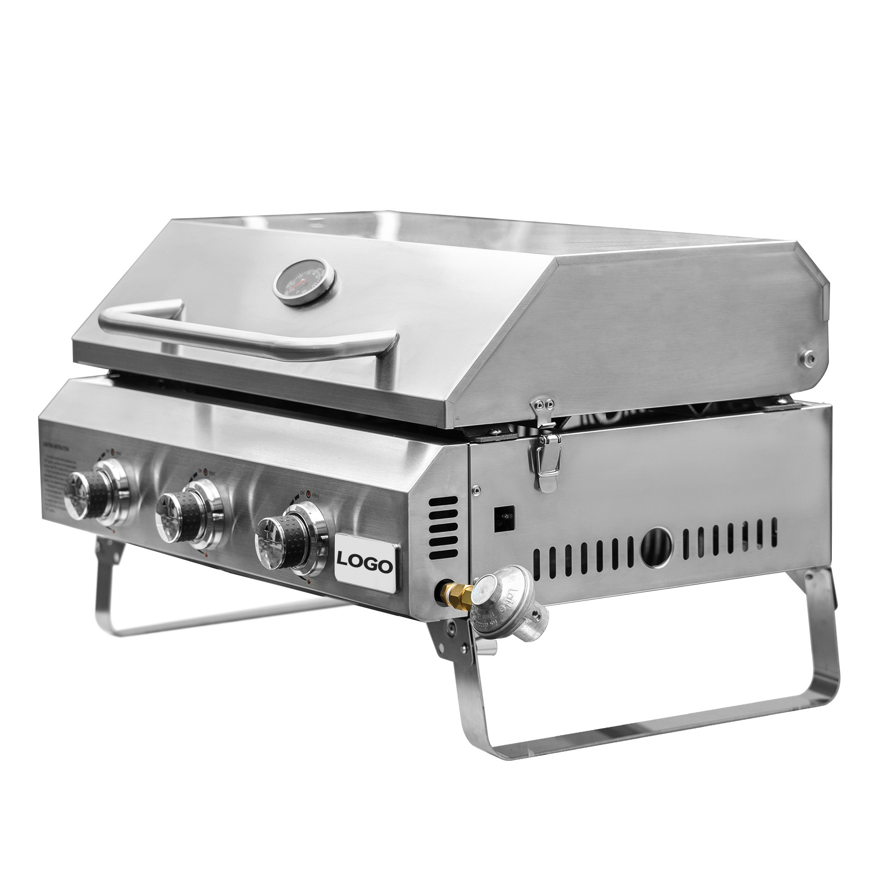 Grill Factory Commercial Portable Gas Cooker Grill  Plancha Outdoor BBQ Gas Grill