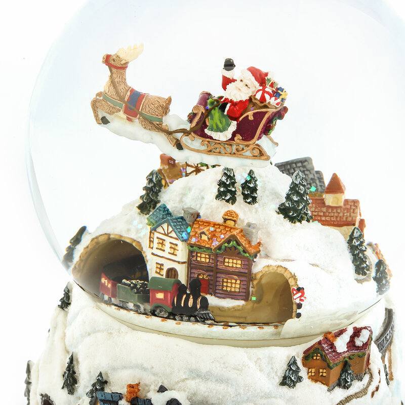 Water Globe Dome Polyresin Building Snowglobe for Home Decoration