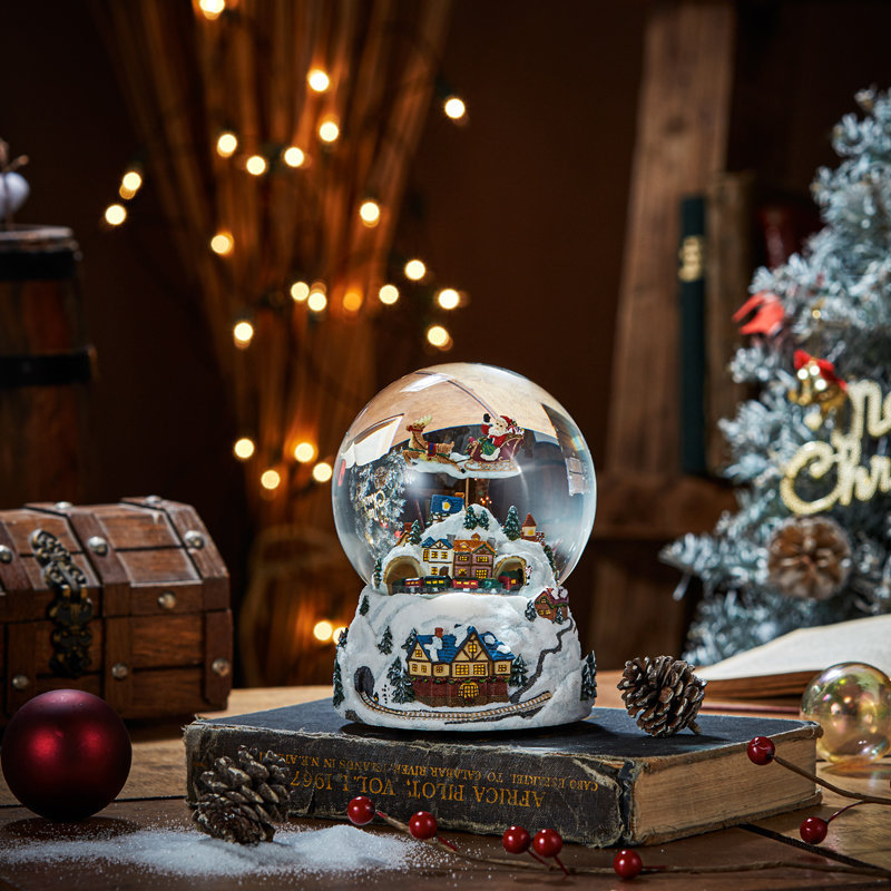 Water Globe Dome Polyresin Building Snowglobe for Home Decoration