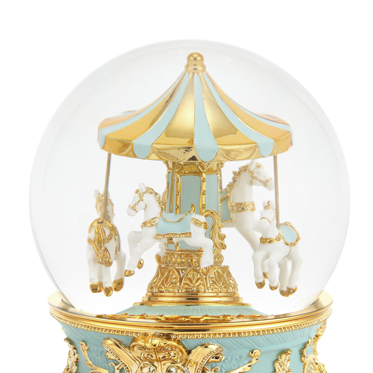 Crystal Ball Melody Box For Home Decor snow globe with house