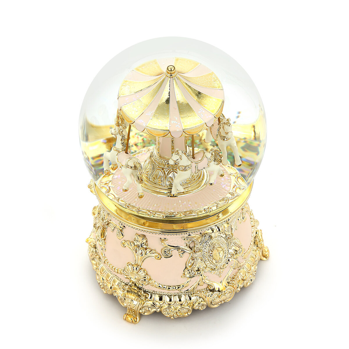 ODM Crystal custom snowball Snow Ball Music Box For Decor Products Light Music Box snow globe