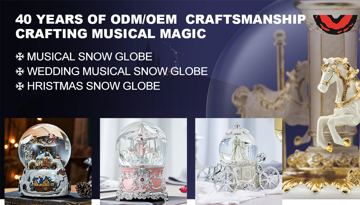 ODM Snow Globe For Gift carousel music box