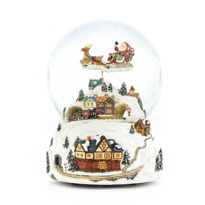 Water Globe Dome Polyresin Building Snowglobe for Home Decoration