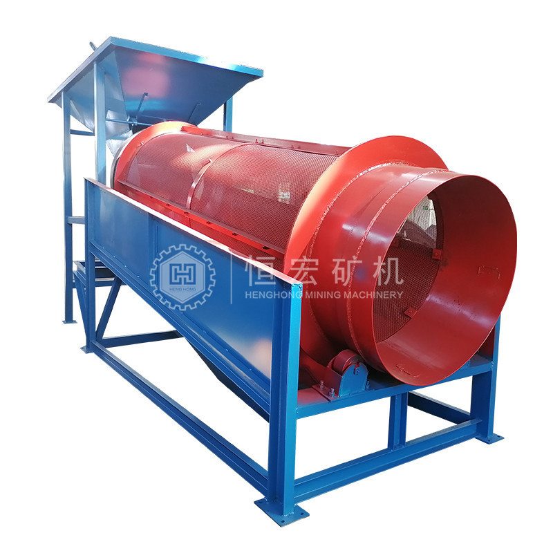 Full Automatic Sand Machine, Rotary Soil Sieve, Stone Separator, Small Mobile Gold Mining Mineral Ore Clay Trommel Drum Screen