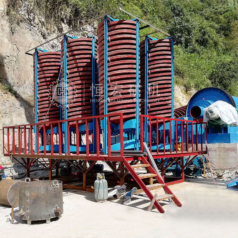 100% Original Factory Sale Beneficiation Equipment Chrome Ore Processing Plant Titanium Spiral Chute Gravity Separator For Gold