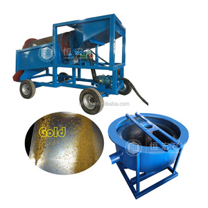 Small Scale Alluvial Gold Wash Plant Mini Mobile Trommel and Portable Centrifuge for Washing The Dry Creek Bad Alluvial Gold