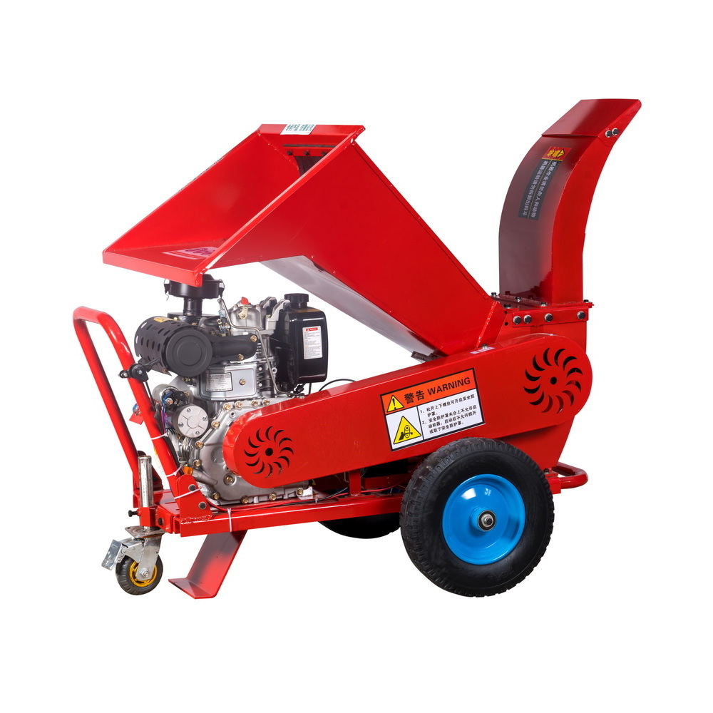 High quality cheap Forestry Mobile Diesel Engine Wood chipper shredder mulcher Branch wood Chip Crusher for sale