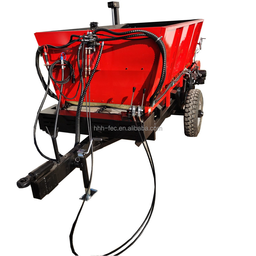 Customised export quality tractor drawn automatic manure spreader lime granular fertiliser spreader