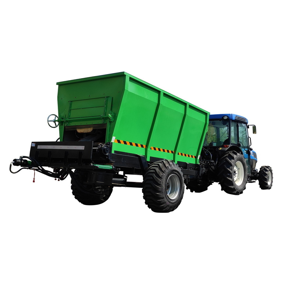 Customised export quality tractor drawn automatic manure spreader lime granular fertiliser spreader