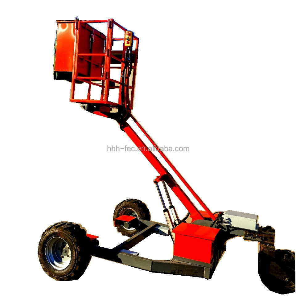 Factory direct sale towable orchard lifting platform mobile lift towable cherry picker