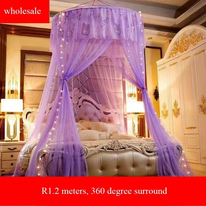 Mosquitero colgado con Cabeza Redonda wholesale price mosquito net bed canopy round head hanging mosquito net